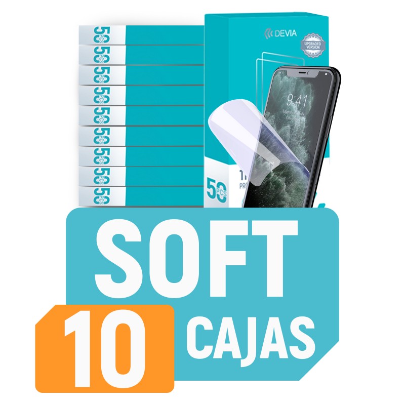 Pack 10 Cajas Hidrogel HD TPU Soft