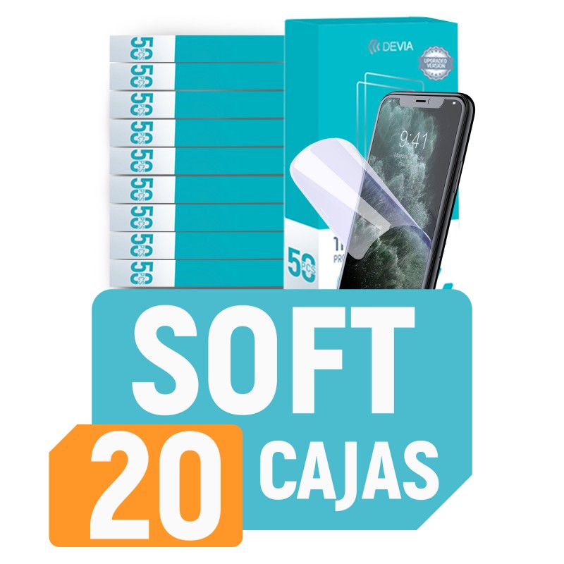 Pack 20 Cajas Hidrogel HD TPU Soft