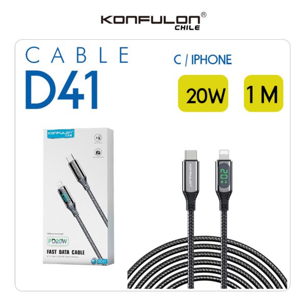 21 Cable Konfulon DC41 C/iPhone