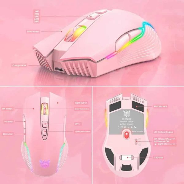 Kit Teclado Mouse Retro Iluminado G25 Onikuma