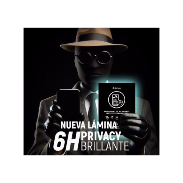 Hidrogel UV 6H Antiespía HD Transparente 0.3MM (20pcs)