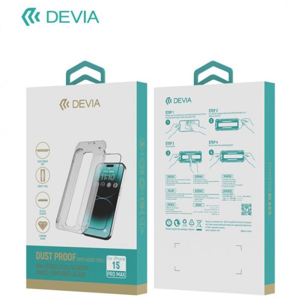 iPhone 15: Vidrio Transparente (con herramienta de asistencia)