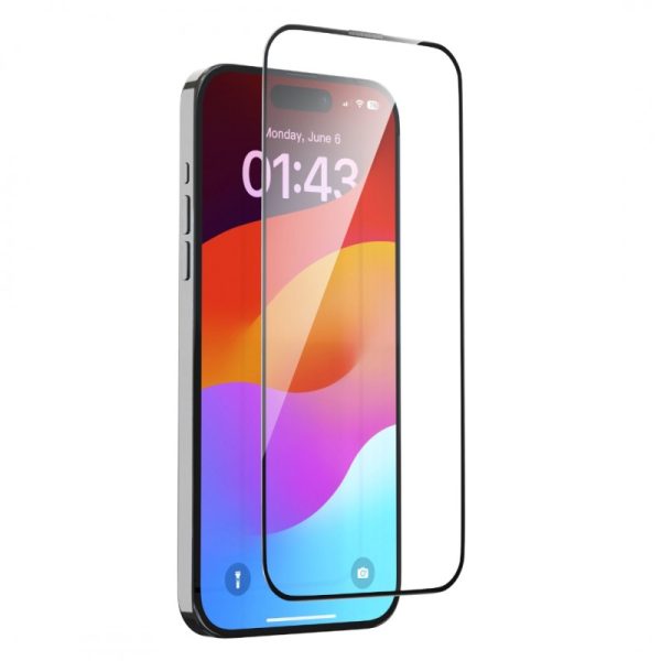iPhone 15: Vidrio Transparente (con herramienta de asistencia)