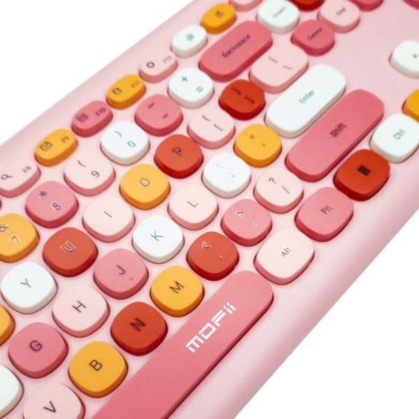 13 Teclado Inalámbrico Mofii 666 (rosa)
