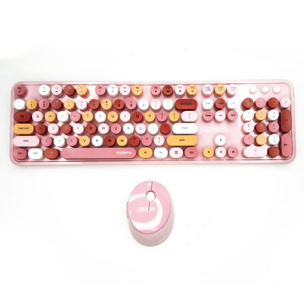 5 Teclado Mofii Sweet + Mouse (Rosado)