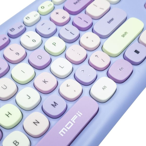 8 Teclado Inalámbrico Mofii 666 (morado)