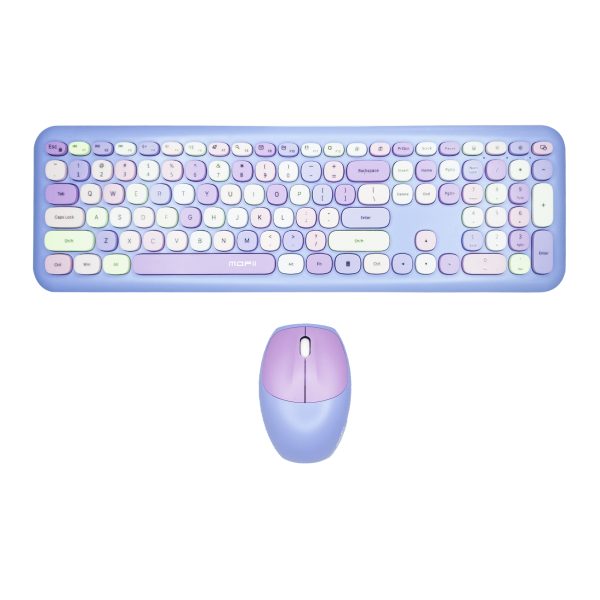 9 Teclado Inalámbrico Mofii 666 (morado)