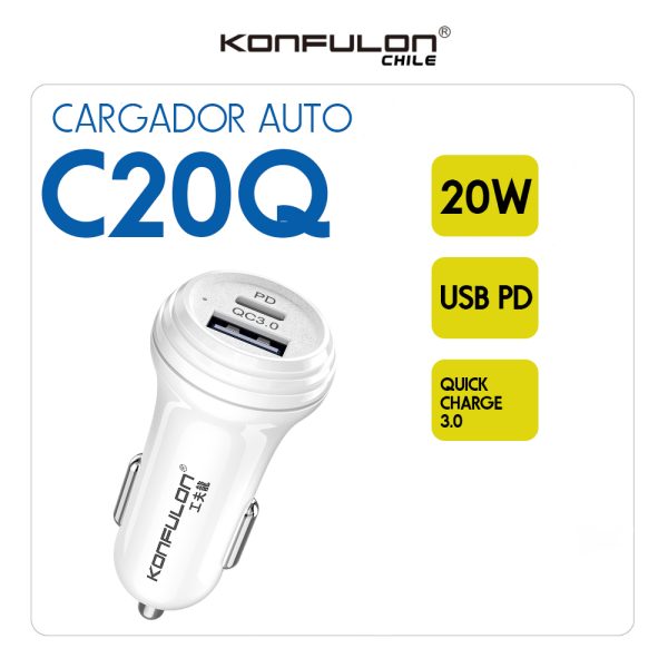 Cargador de Auto C20Q