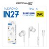 Audifono IN27 Tipo-C (Samsung Compatible)