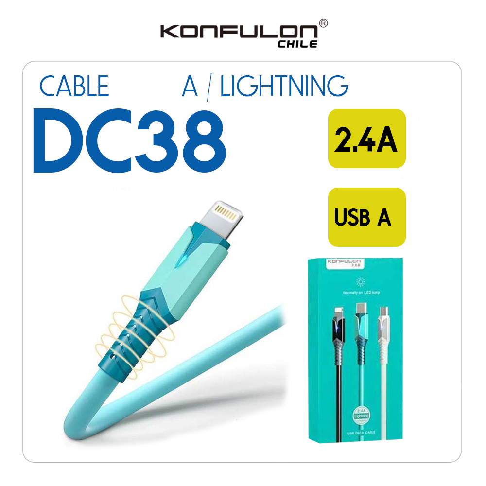 Cable USB a LIGHTNING Konfulon DC38 Iphone