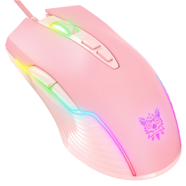 Mouse Onikuma CW905 Rosado Con Cable
