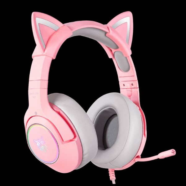 K9 2 Audifono Cintillo Onikuma K9 Rosado
