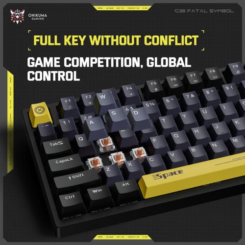 Teclado Mecánico Onikuma G38 Negro RGB