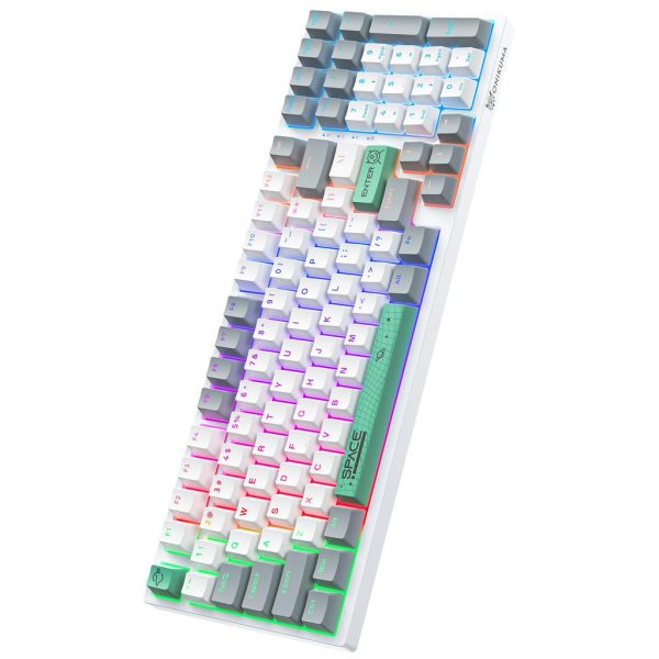 Teclado Mecánico Onikuma G38 Blanco RGB