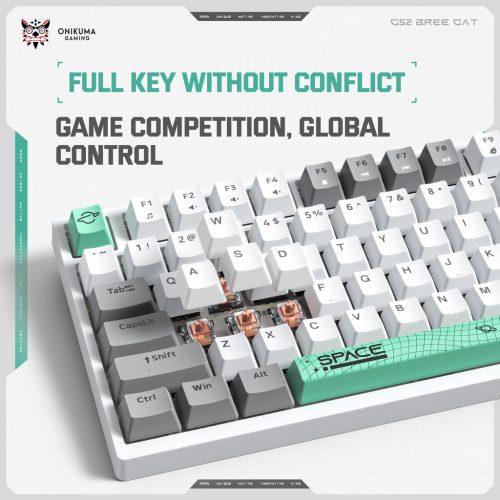 Teclado Mecánico Onikuma G38 Blanco RGB