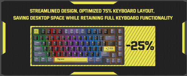 Teclado Mecánico Onikuma G52 Negro RGB