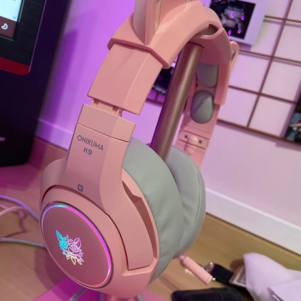 k9 Audifono Cintillo Onikuma K9 Rosado