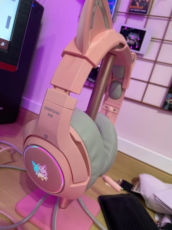 k9 Audifono Cintillo Onikuma K9 Rosado