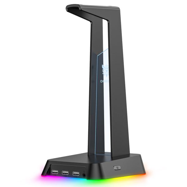 Soporte Audifonos Hub Audio Onikuma ST-2 - Negro