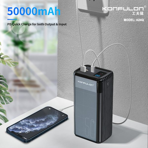 Power Bank Konfulon A24Q 50,000 mAh