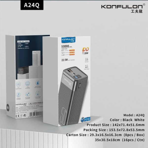 Power Bank Konfulon A24Q 50,000 mAh