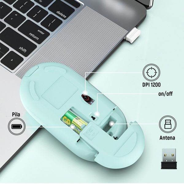 Mouse Inalambrico Forev W388 Rosado