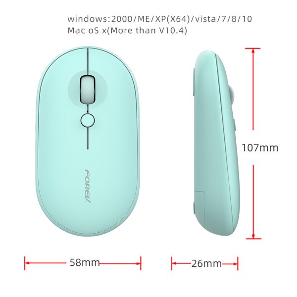 Mouse Inalambrico Forev W388 Rosado