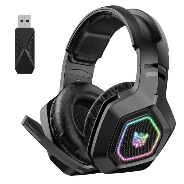 ONIKUMA B100 Negro Headset Headworn Bluetooth 2.4g Cableado Inalámbrico Tres Modo Ligero E-Sports Gamer Auriculares