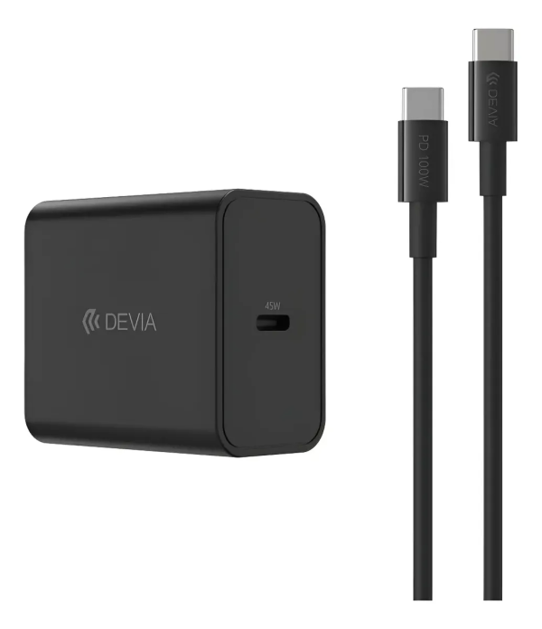 Kit Cargador Rapido 45w Tipo C Devia iPhone 17 Certificado