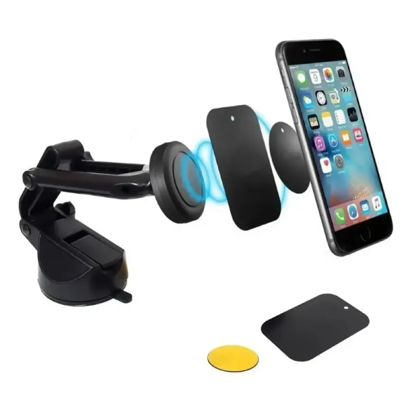Soporte Celular Auto IRM 04111 Imán Ventosa Ajustable
