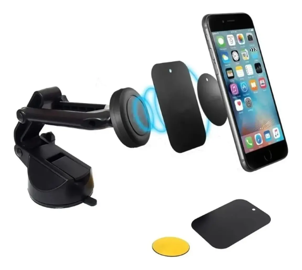 Soporte Celular Auto IRM 04111 Imán Ventosa Ajustable