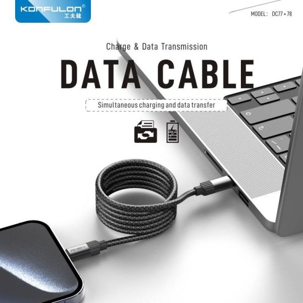 Cable Magnético KONFULON DC78 Carga Rápida Imantado Alta Resistencia