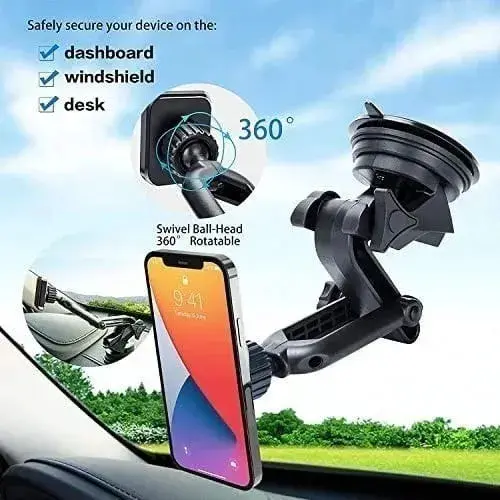 Soporte Celular Auto IRM 04111 Imán Ventosa Ajustable