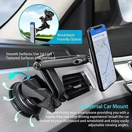 Soporte Celular Auto IRM 04111 Imán Ventosa Ajustable