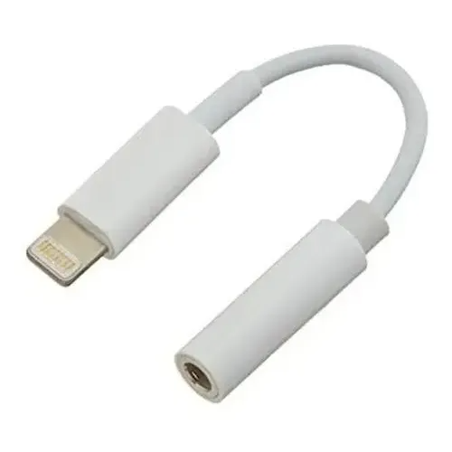 Adaptador Lightning Para iPhone A Jack 3.5mm Para Audifono