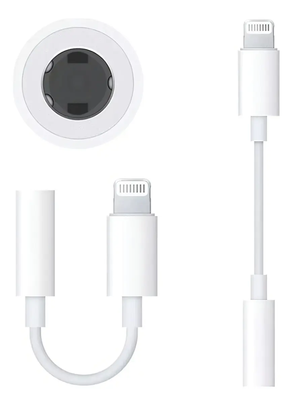 Adaptador Lightning Para iPhone A Jack 3.5mm Para Audifono