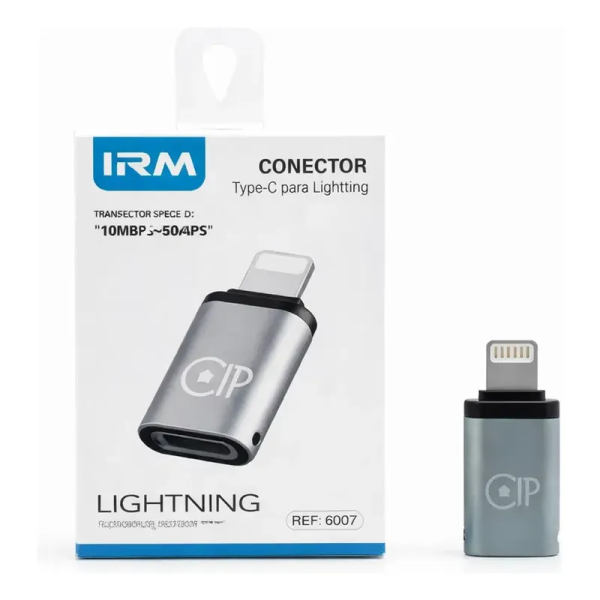 Adaptador IRM Tipo C Hembra A Lightning Macho Para Iphone