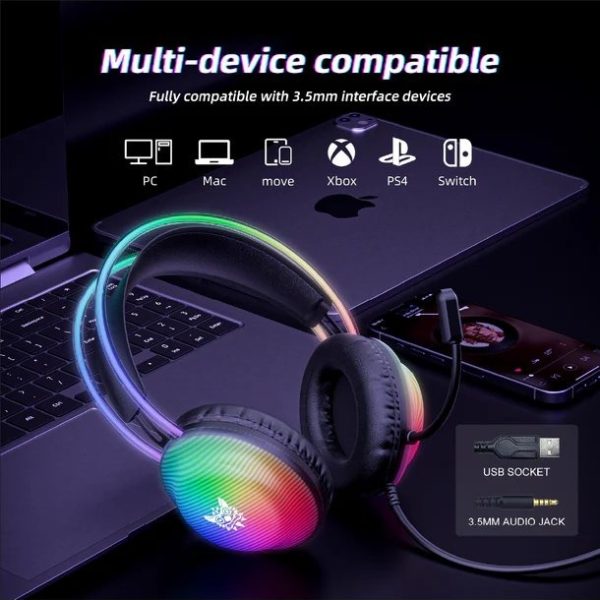 Onikuma X29 Auriculares Gamer RGB Alta Calidad