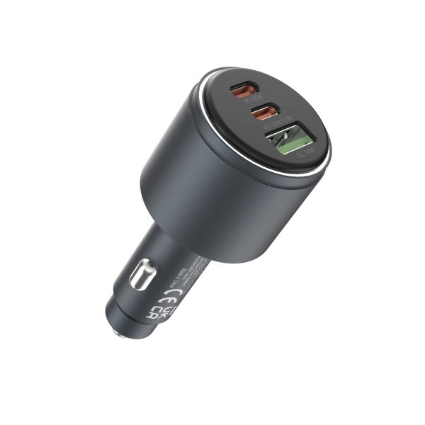 Cargador de Auto rápido de metal Extreme Speed ​​Series (USB + Dual USB-C, 116 W) 2780