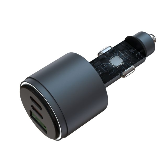 Cargador de Auto rápido de metal Extreme Speed ​​Series (USB + Dual USB-C, 116 W) 2780