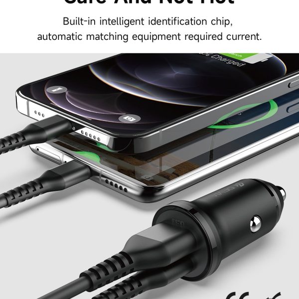 Devia Cargador De Auto Mini Smart Series Pd 30w Usb-c Usb
