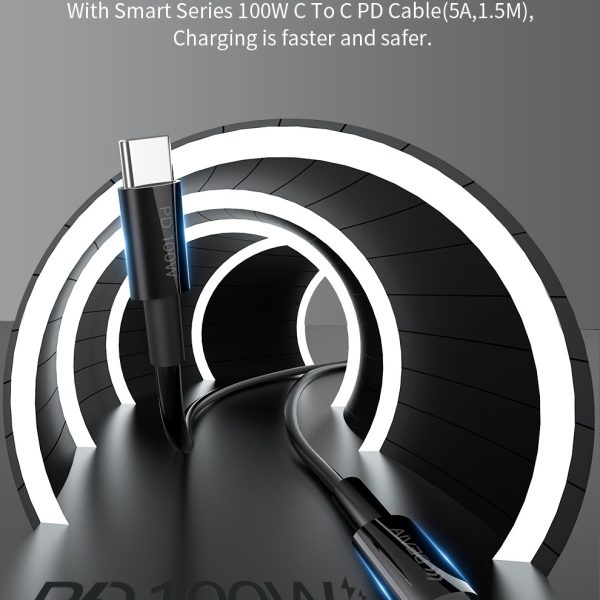 Devia Cargador 45W PD QC Con Cable Tipo C