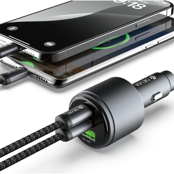 Cargador de Auto rápido de metal Extreme Speed ​​Series (USB + Dual USB-C, 116 W) 2780