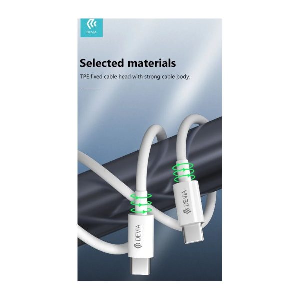 DEVIA Smart Series PD 60W Type-C to Type-C Fast Cable(3A,2M)
