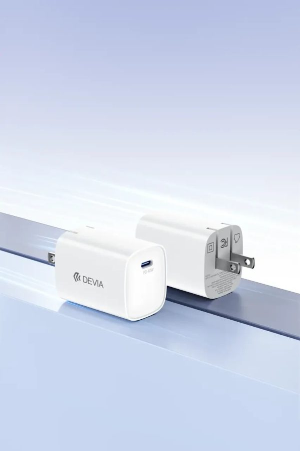 Devia Cargador Ultra 6 40W C-C Blanco