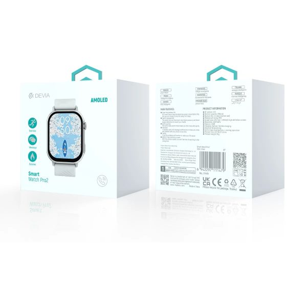 DEVIA Smart Watch Pro2 Plateado 1479