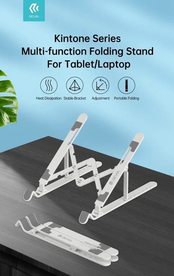 Devia Soporte plegable multifunción series Kintone para tableta y portátil 4044