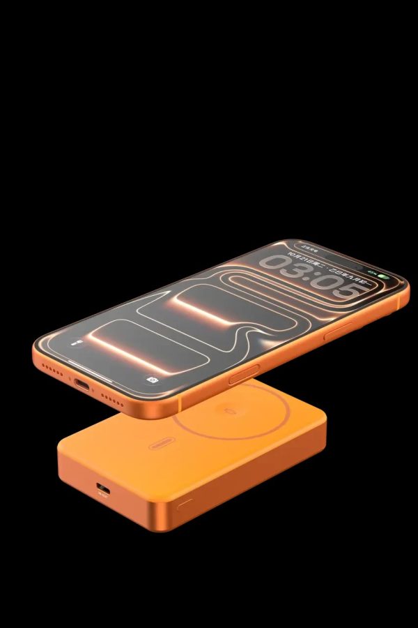 Power bank magnético de estado sólido DEVIA Ultra14 Series de 22,5 W (10 000 mAh) - Naranja