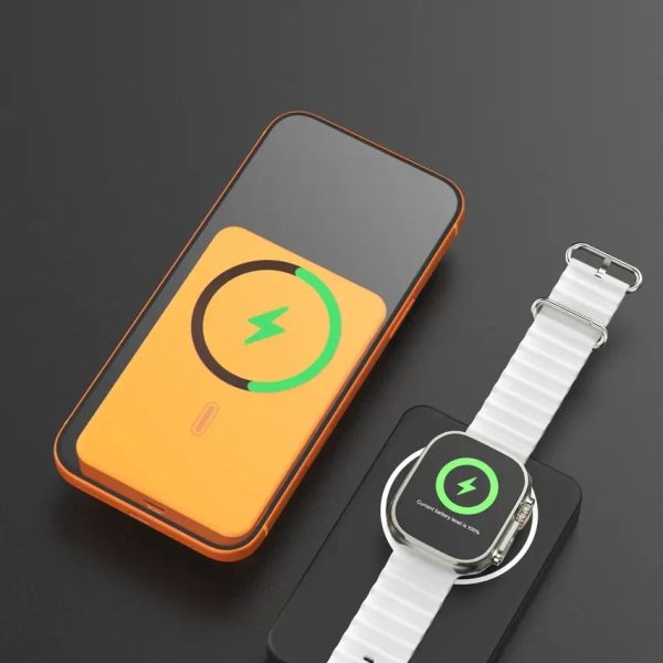 Power bank magnético de estado sólido DEVIA Ultra14 Series de 22,5 W (10 000 mAh) - Naranja