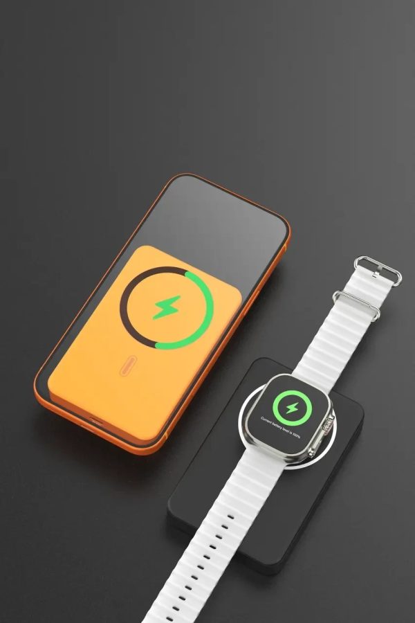 Power bank magnético de estado sólido DEVIA Ultra14 Series de 22,5 W (10 000 mAh) - Naranja